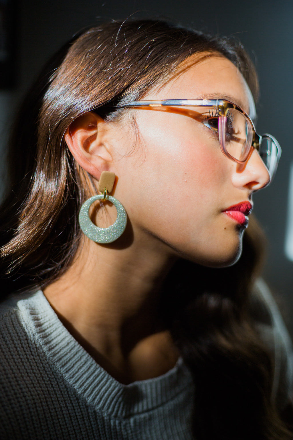 Selene Platinum Earrings