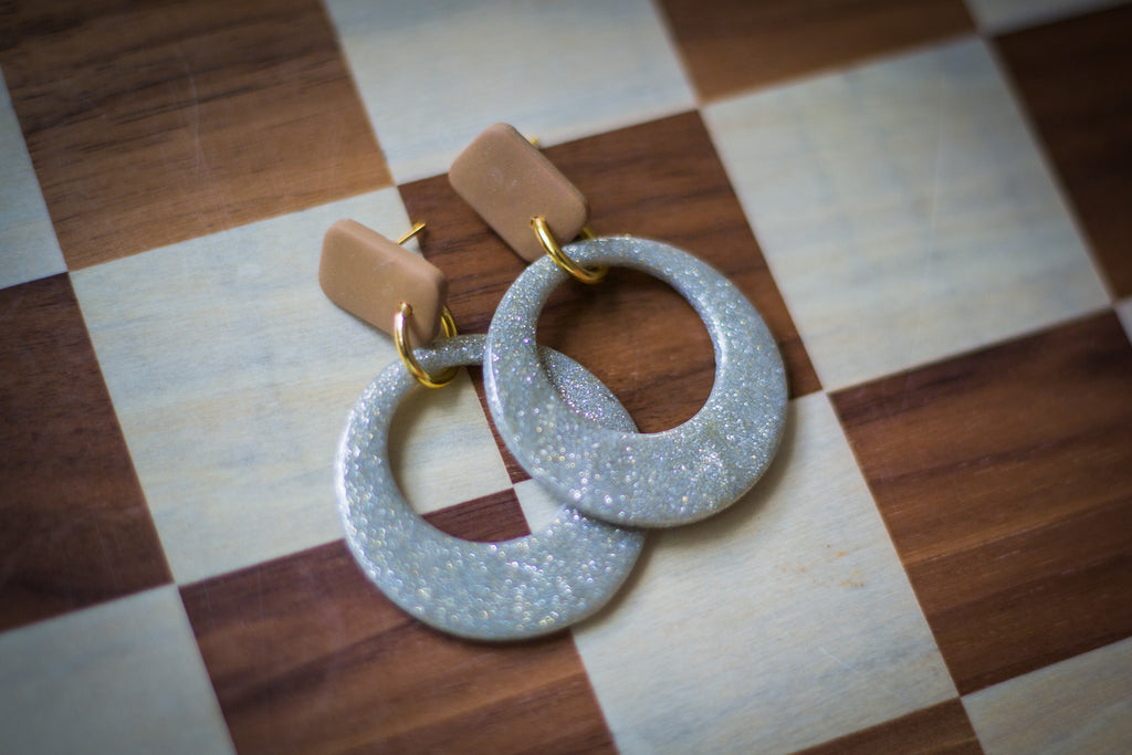 Selene Platinum Earrings