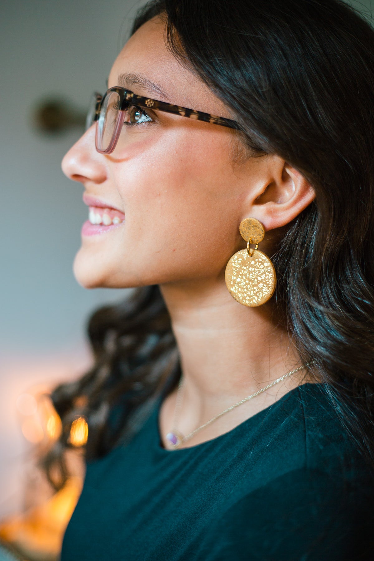 Lola Gold Flecks on Gold