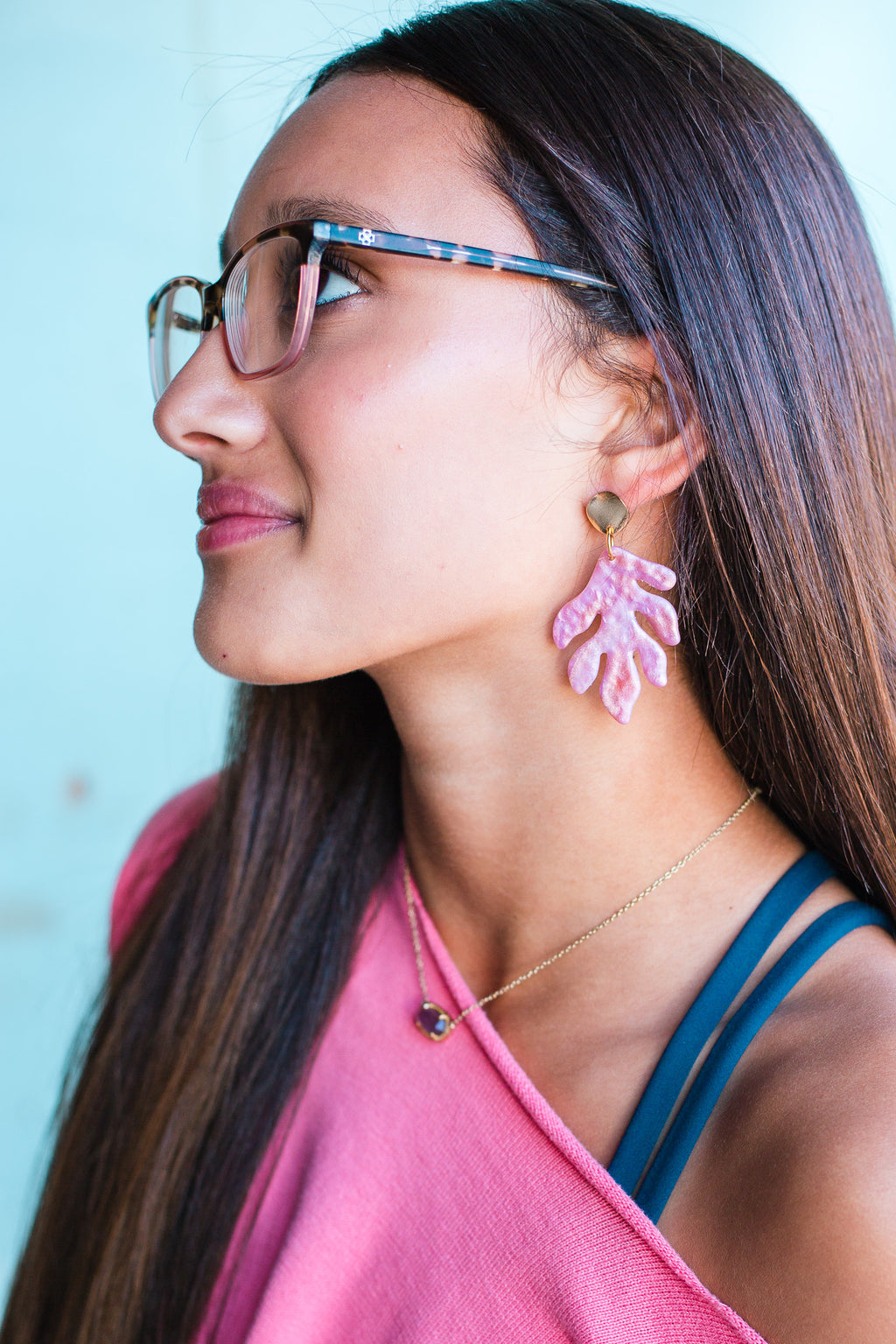 Matisse Faux Hammered Rose Gold