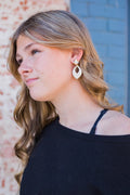 Paige Hammered Metal Pearl and Gold