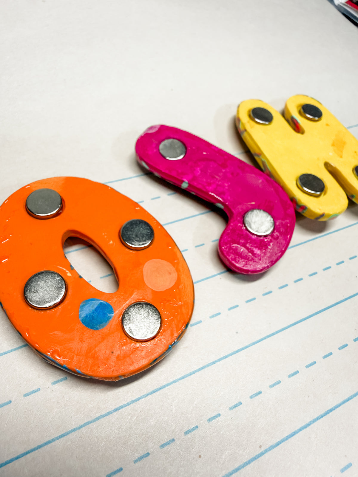 Custom Bubble Letter Magnets