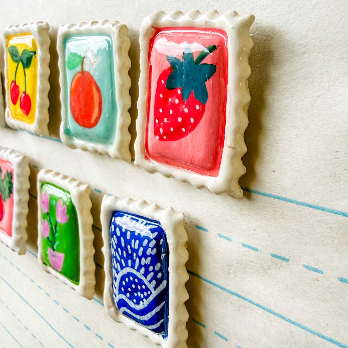 1.25 Inch Postage Stamp Magnet Set