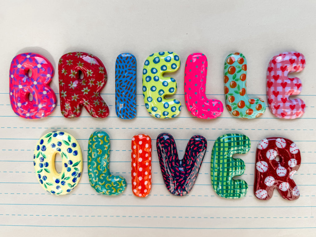 Custom Bubble Letter Magnets