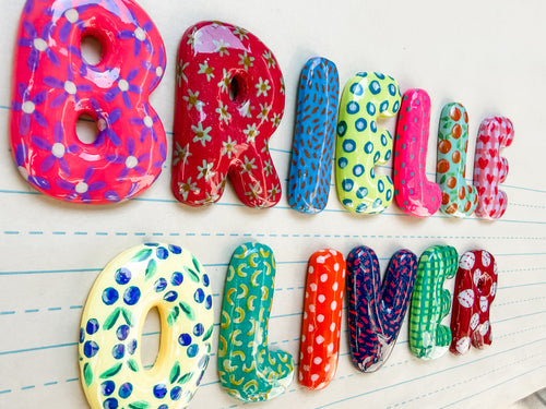 Custom Bubble Letter Magnets