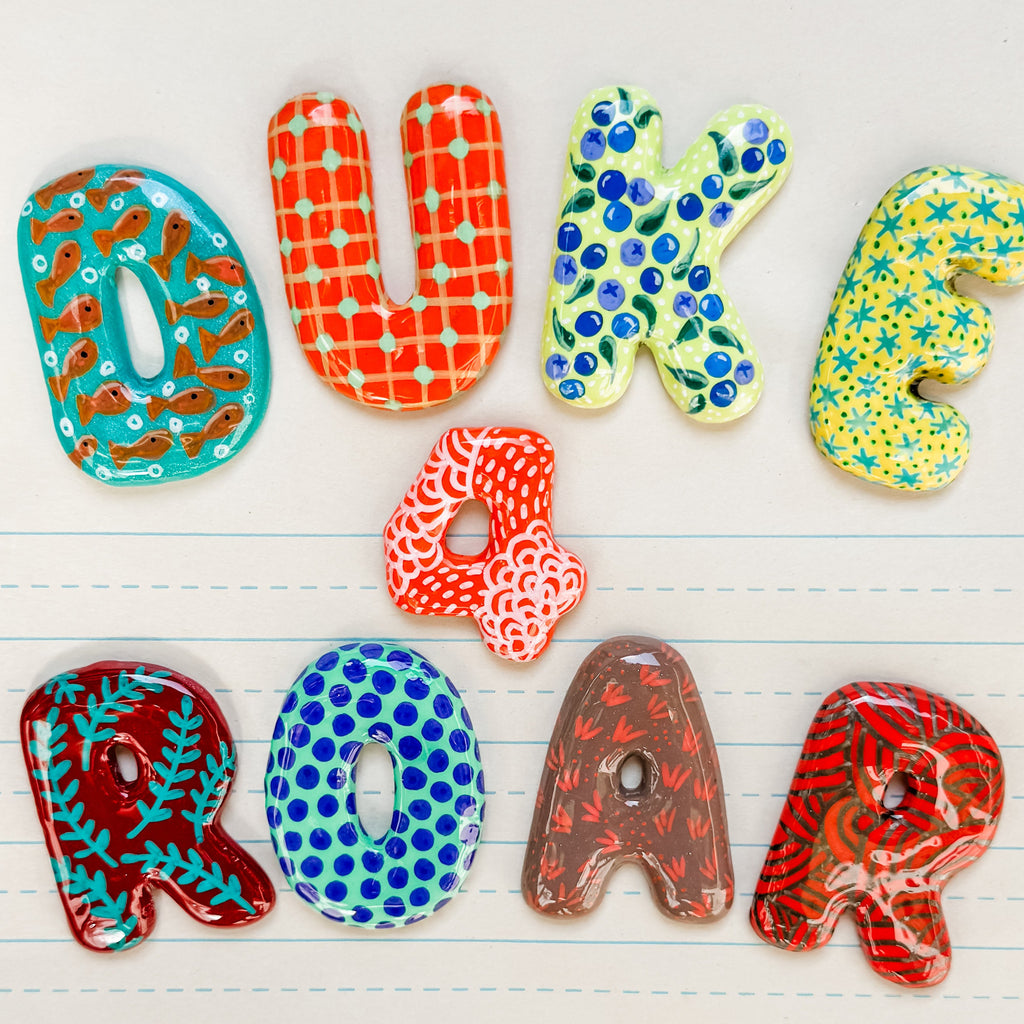 Custom Bubble Letter Magnets