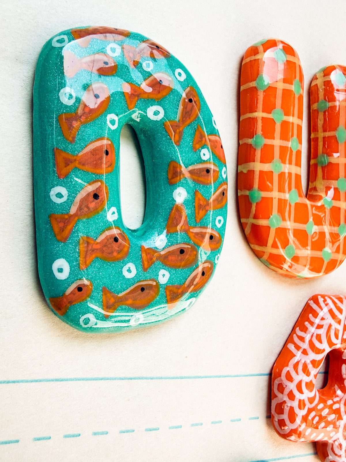Custom Bubble Letter Magnets