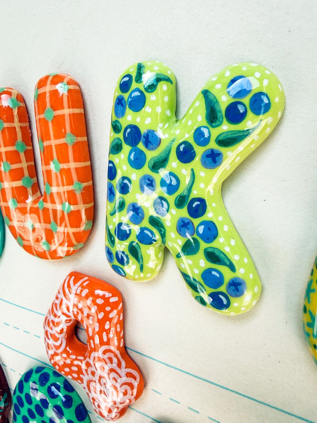 Custom Bubble Letter Magnets